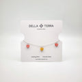 Heart Dangle Bracelet - Orange & Yellow