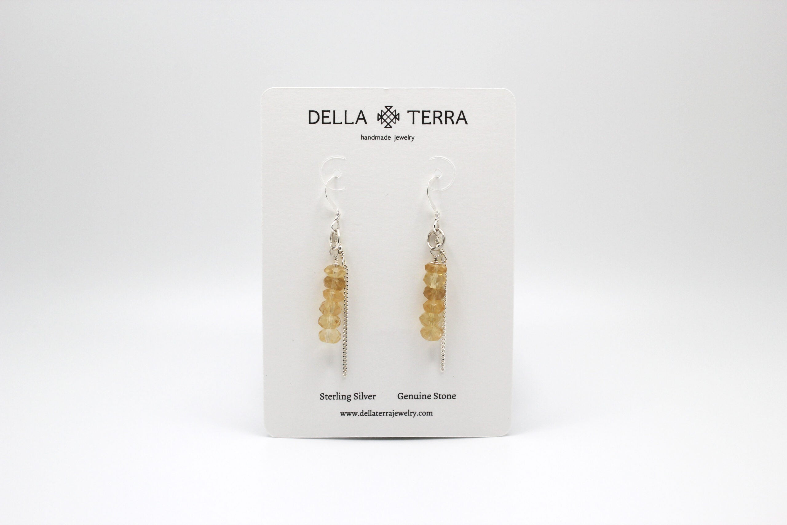 Citrine dangle earrings