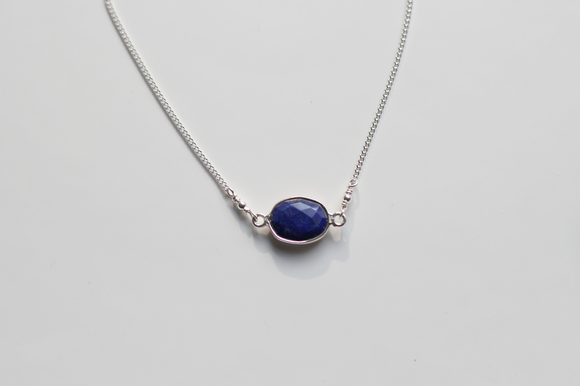 Lapis Lazuli & Sterling Silver Necklace